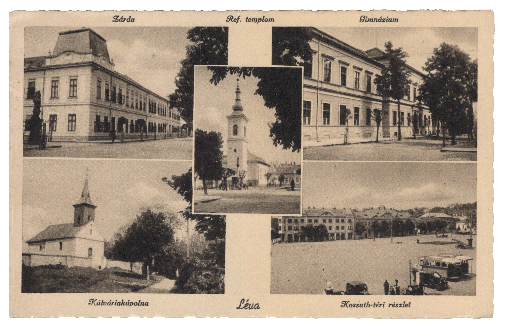 Levice - Léva s pôvodnou kaplnkou na kalvárii