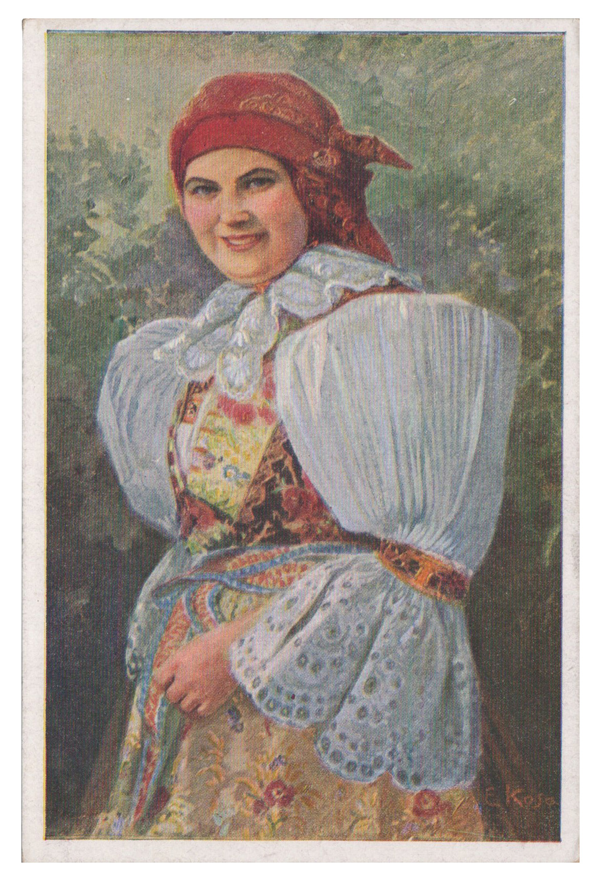 Kráska vo vlčnovskom kroji moravskom