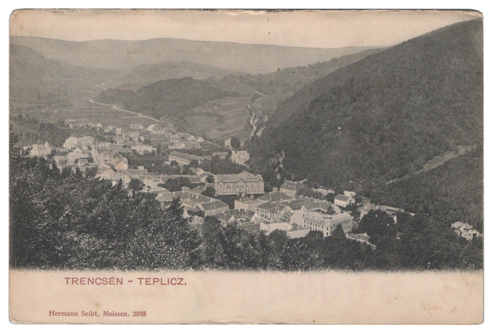 Trenčianske Teplice - Trencsén-Teplicz - celkový pohľad