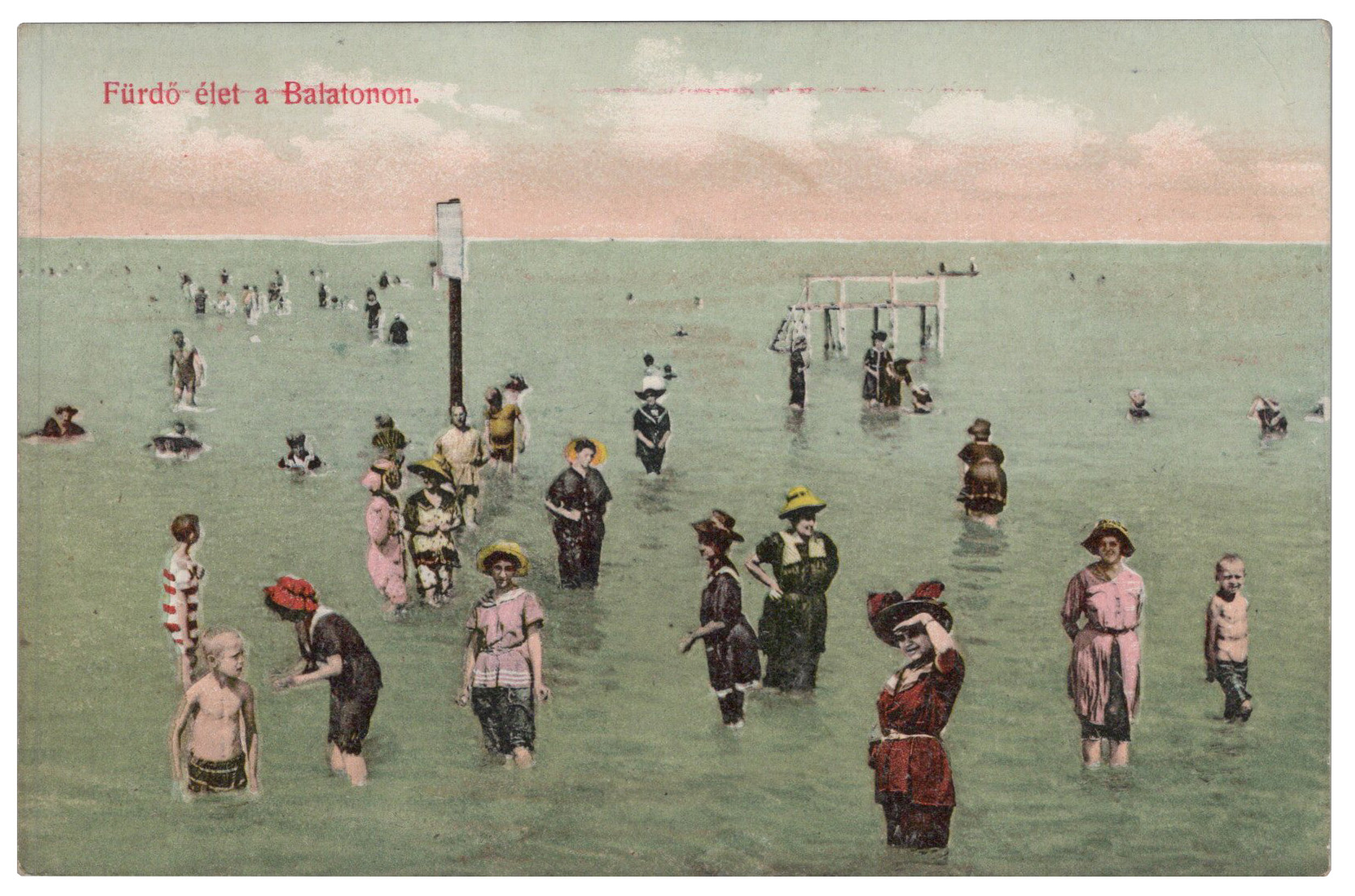 Kúpanie v Balatone - Fürdőélet a Balatonon
