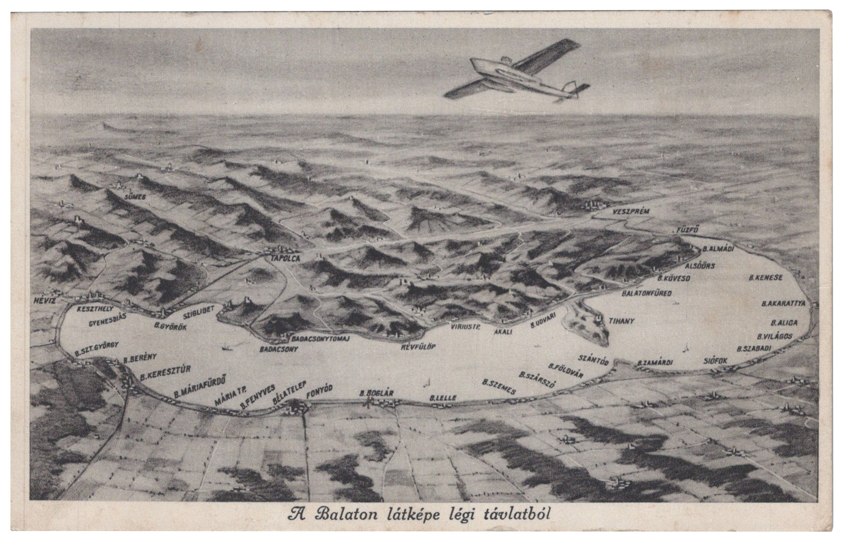 Balaton z leteckého pohľadu - Balaton légi távlatból