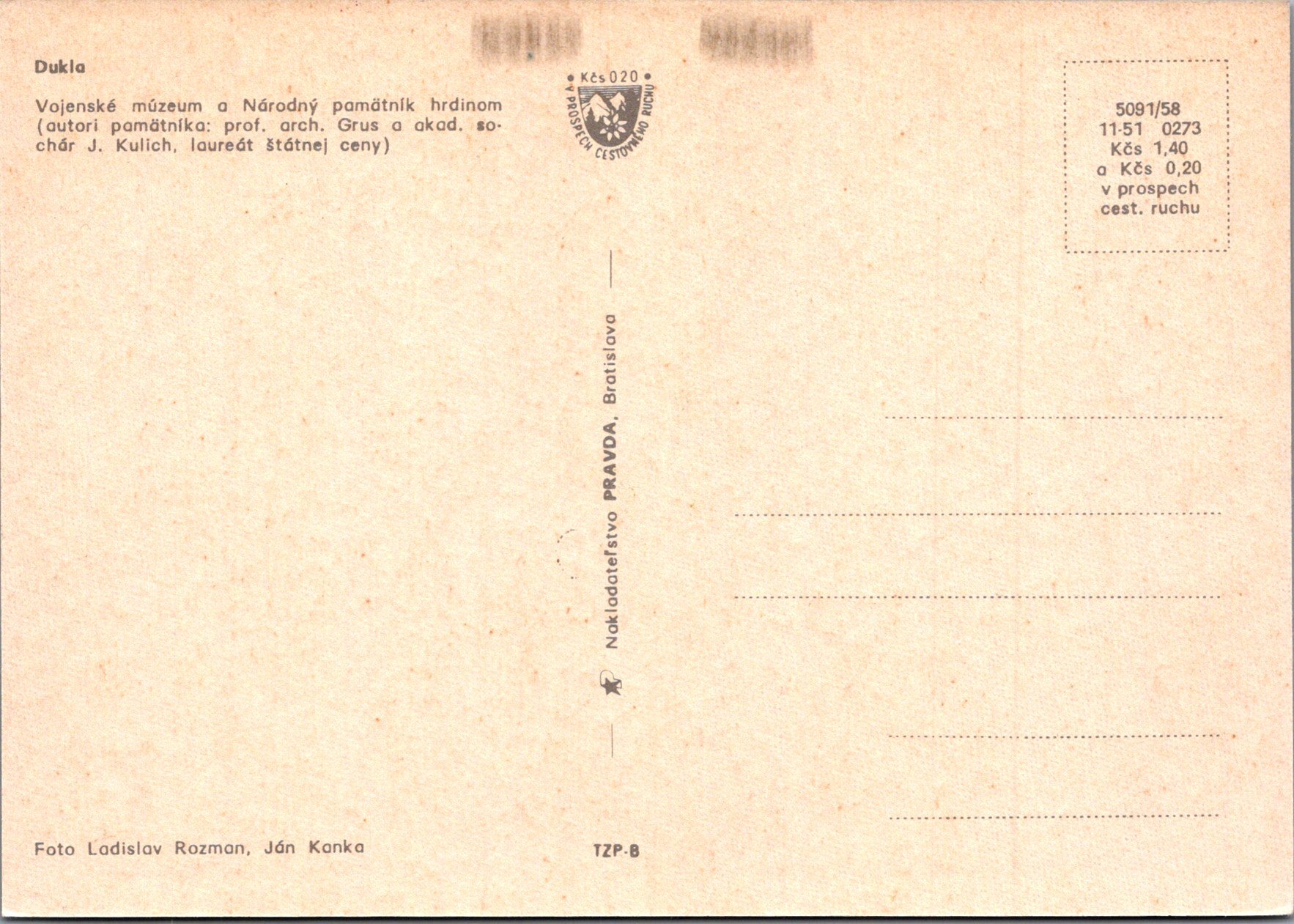 Vyšný Komárnik - Dukla 
