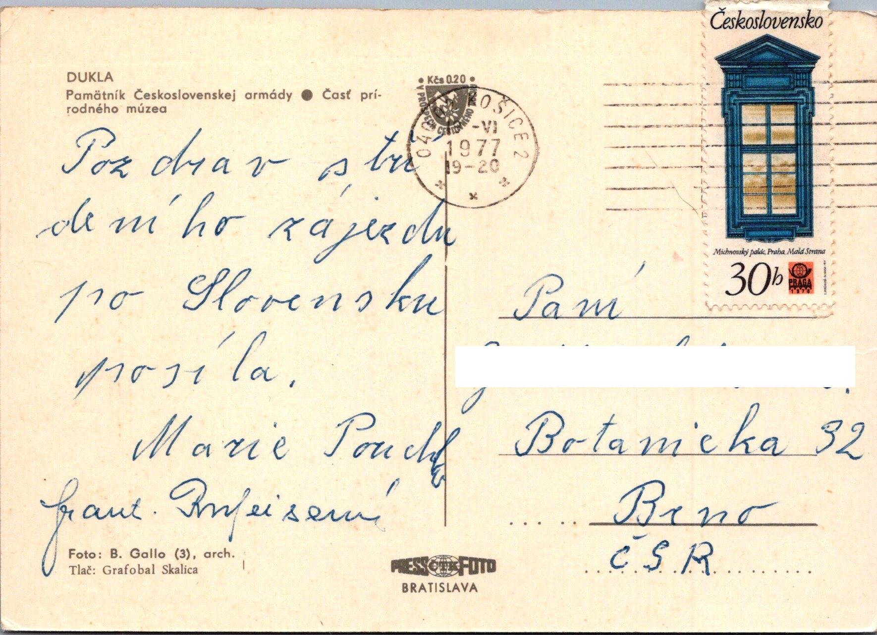 Vyšný Komárnik - Dukla 