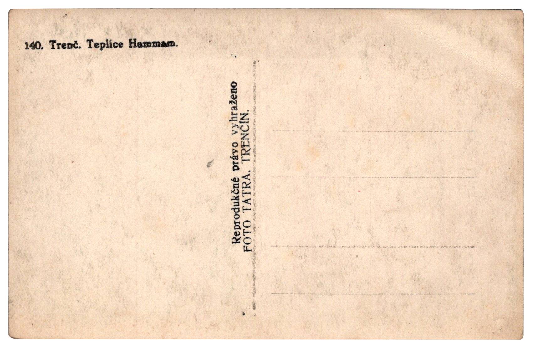 Trenčianske Teplice - Hamman