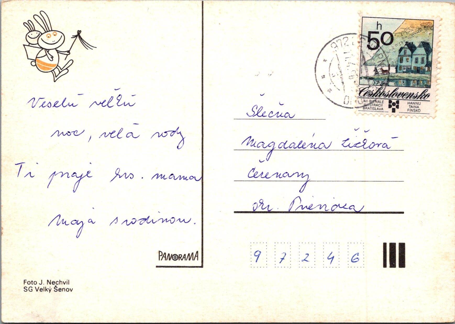 Veľkonočný pozdrav s vajíčkami