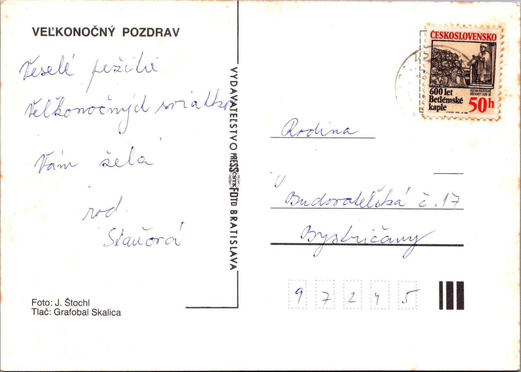 Veľkonočný pozdrav s vajíčkami