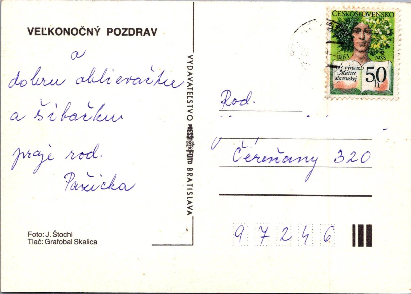 Veľkonočný pozdrav s vajíčkami