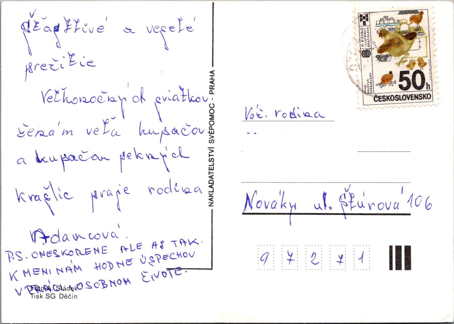 Veľkonočný pozdrav s vajíčkami