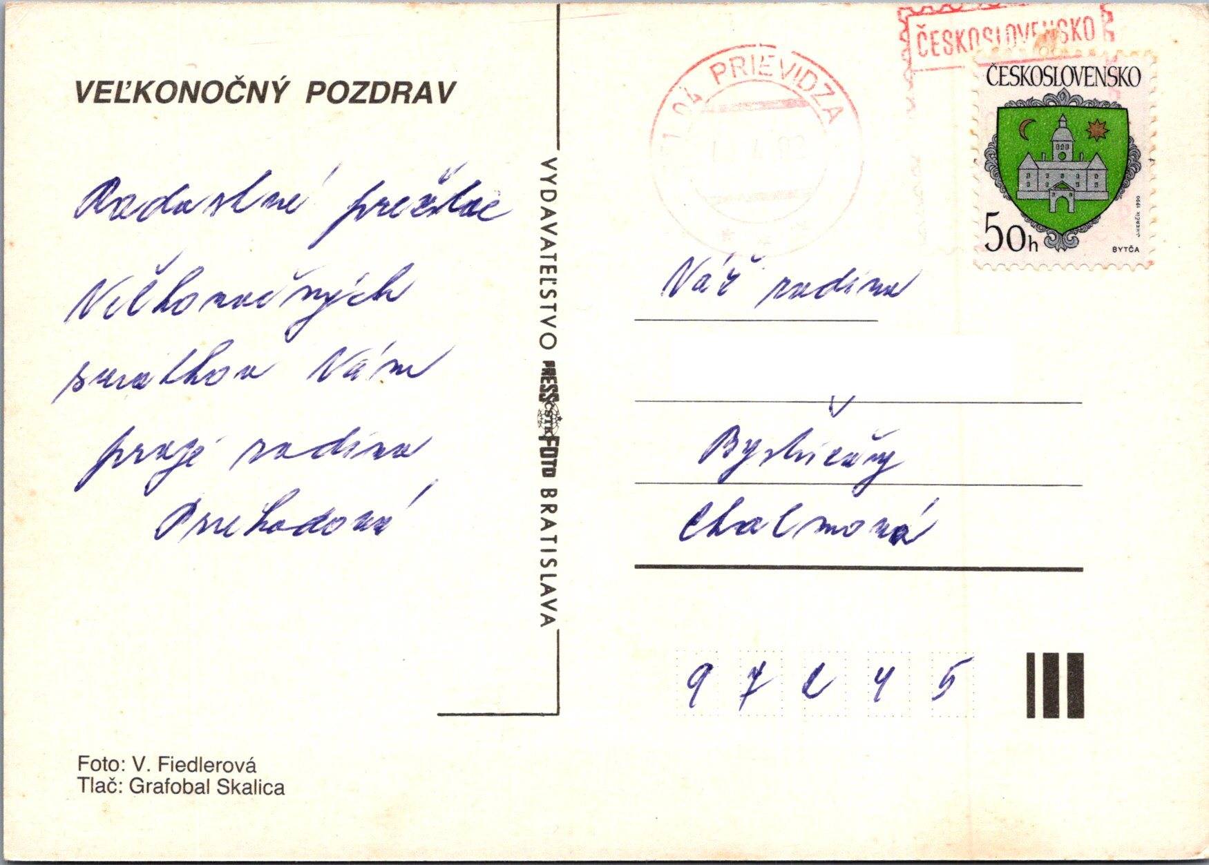 Veľkonočný pozdrav s vajíčkami