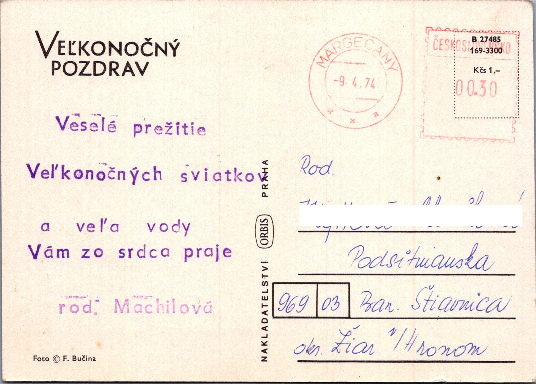 Veľkonočný pozdrav s vajíčkami