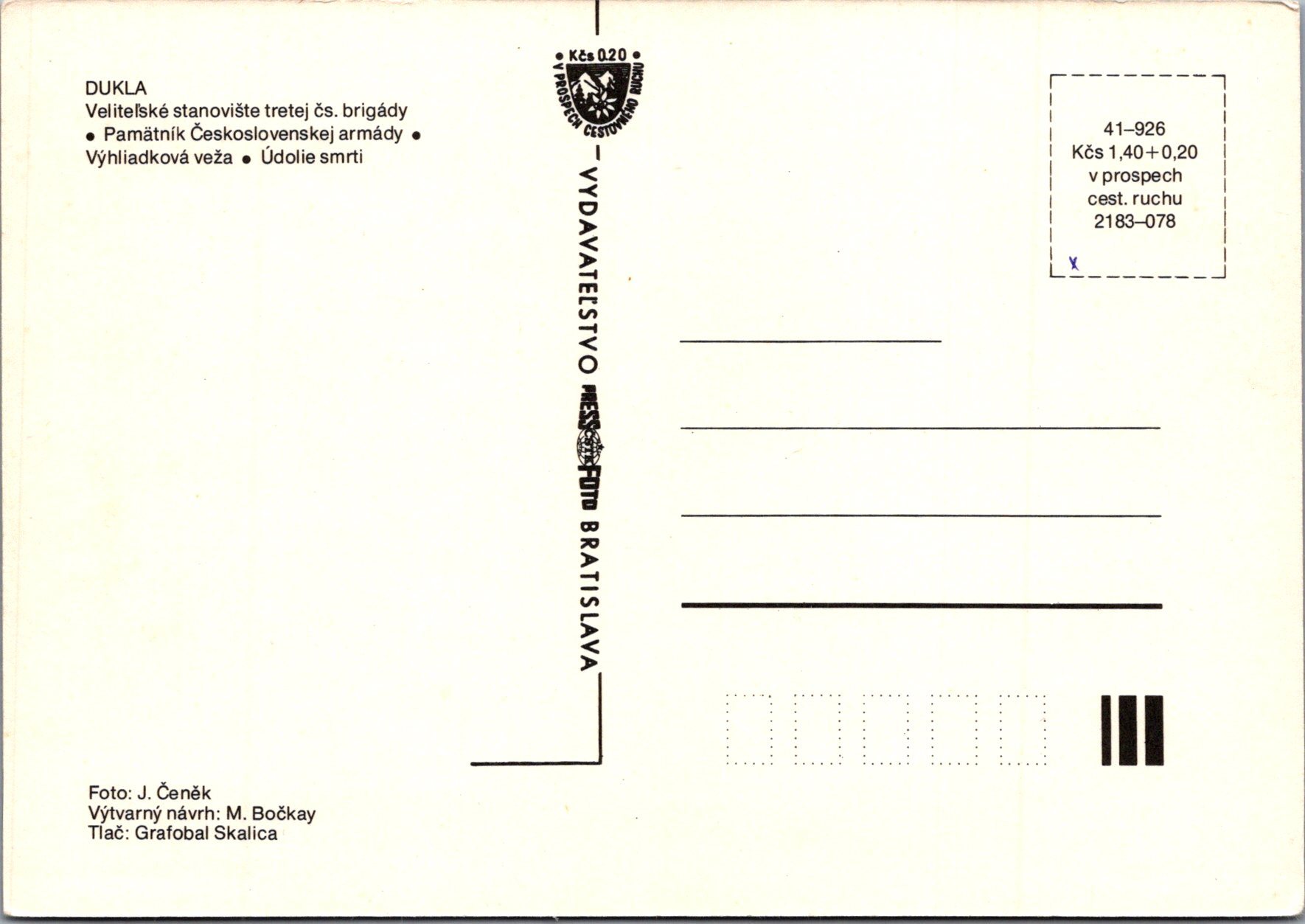 Vyšný Komárnik - Dukla 