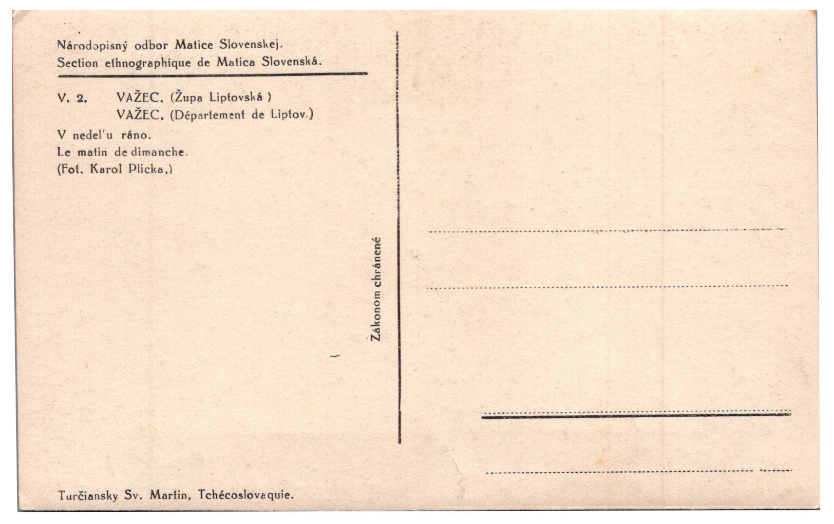 Važec - V nedeľu ráno