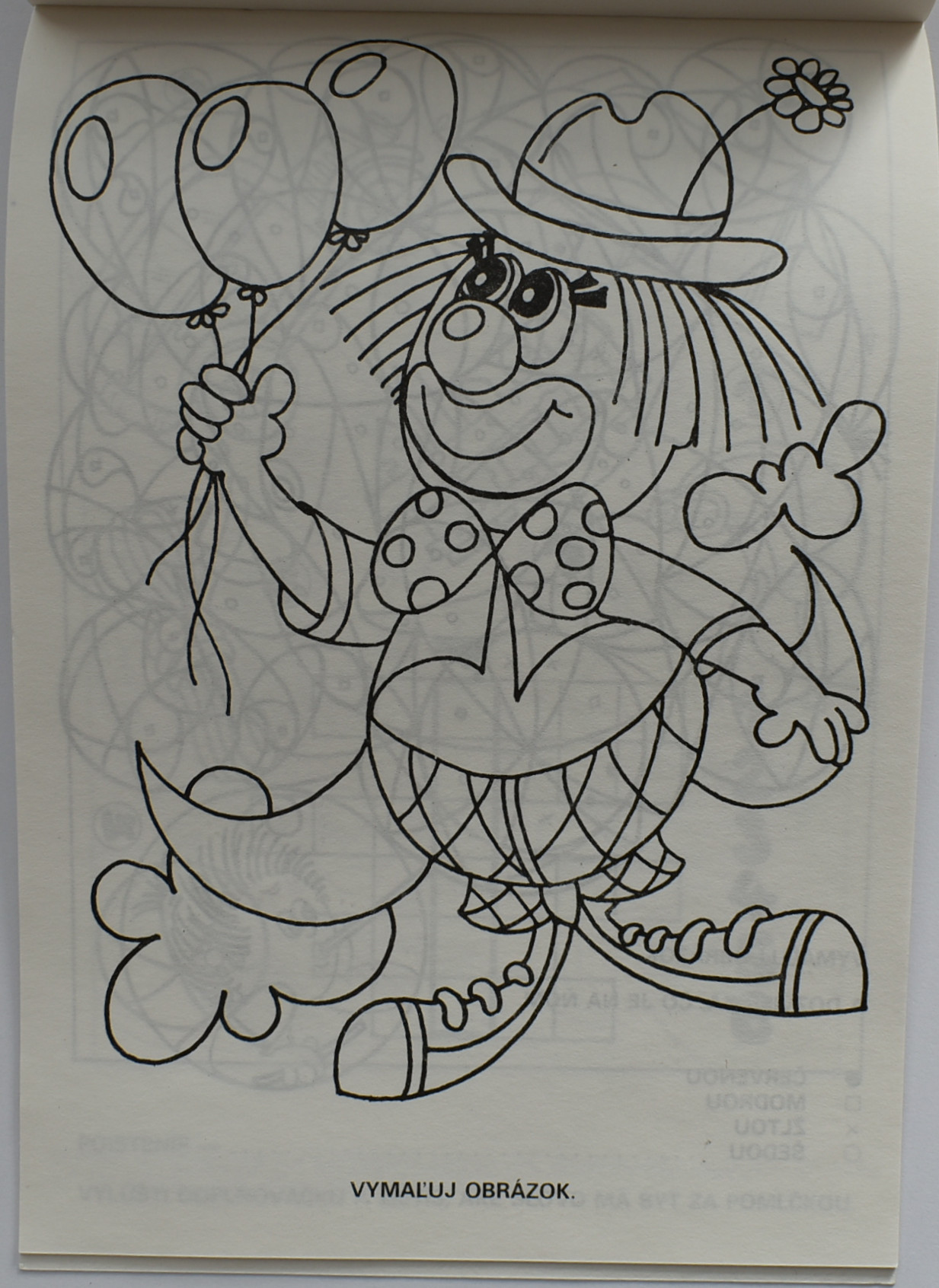 Retro omaľovánka