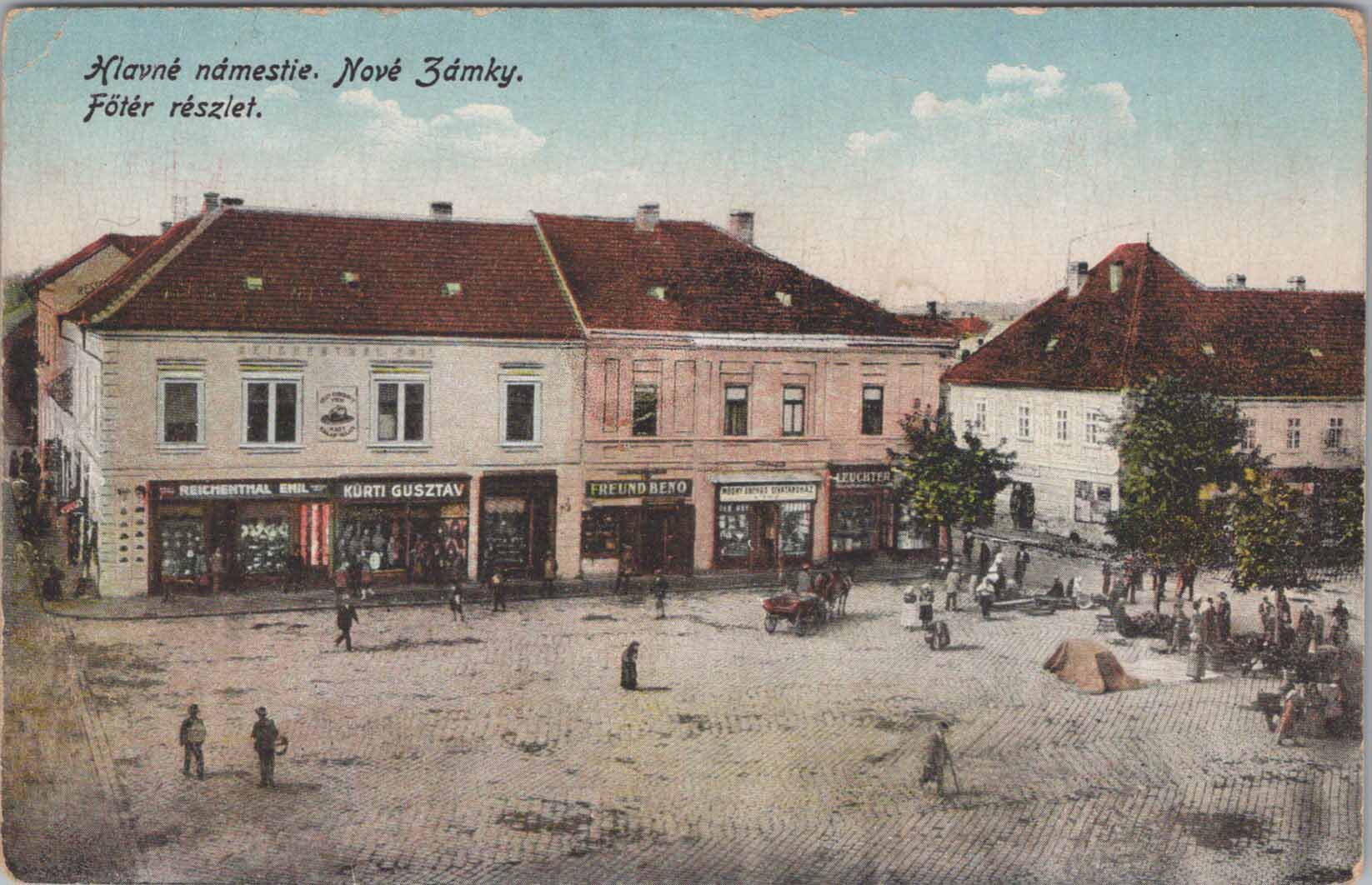 Nové Zámky - Námestie s obchodmi