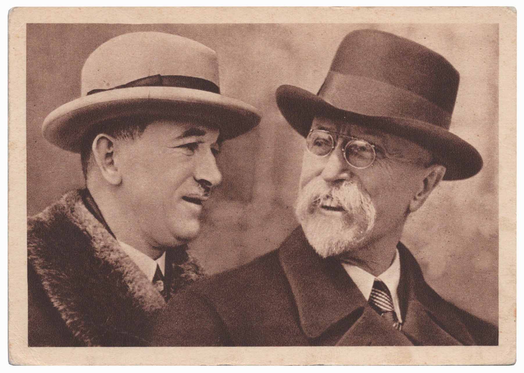 T.G. Masaryk a Edvard Beneš
