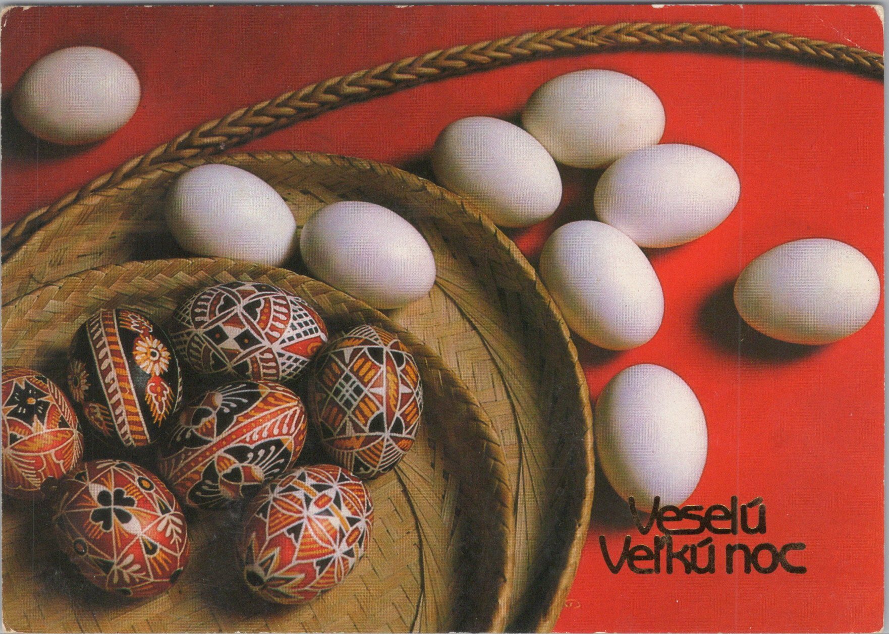 Veľkonočný pozdrav s vajíčkami